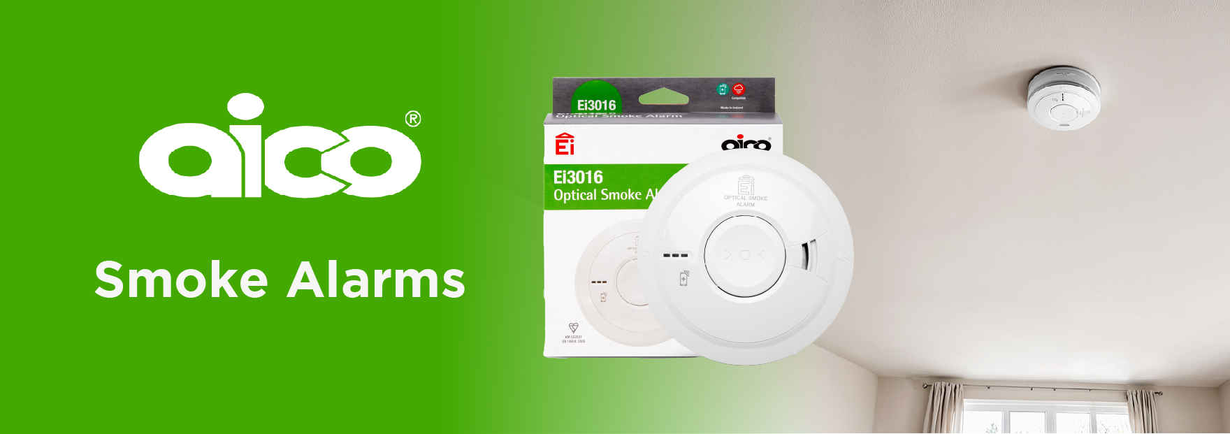 Aico 3000 Series optical smoke alarm